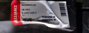 2 kosa pnevmatik Alliance 224 18-19.5 16 PR TL