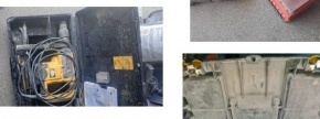 Električno pnevmatsko udarno kladivo DeWalt, električna vrtalka Bosch, kotna brusilka Perles ...
