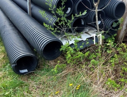 Kanalizacijska cev FI 315 x 6000 mm, črna, rebrasta, 14 kosov