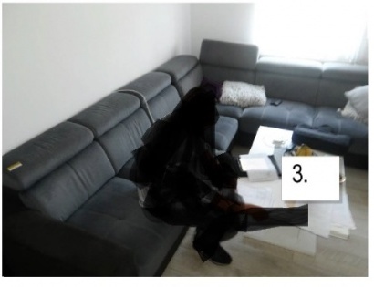 KOTNA SEDEŽNA GARNITURA, BLAGO, SIVE BARVE