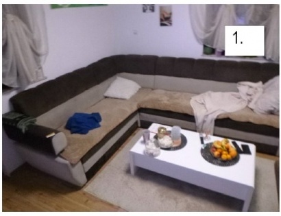 KOTNA SEDEŽNA GARNITURA, MIKROFIBRA, RJAVO - BEIGE BARVE, VEČJA