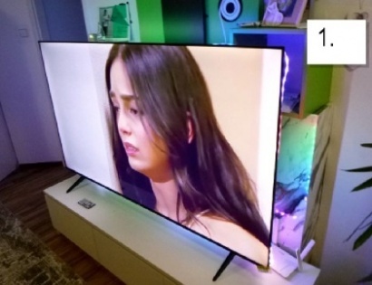 LCD TV TCL 75V5B, SN: ni vidna