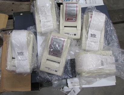 Prodajamo 9 kosov rabljenih termičnih tiskalnikov nalepk Datecs Label printer LP 50.
