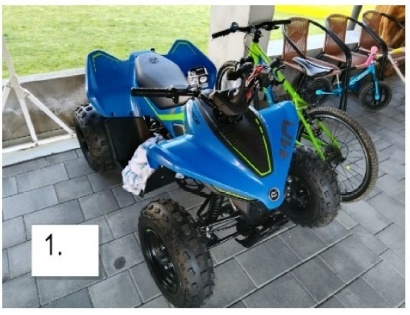 ŠTIRIKOLESNIK CFMOTO, C FORCE 110, ŠT. ŠASIJE: LCELBLH16R6002307