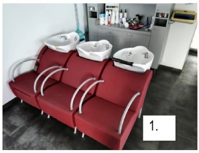 STOL ZA UMIVANJE LAS, 2 KOM