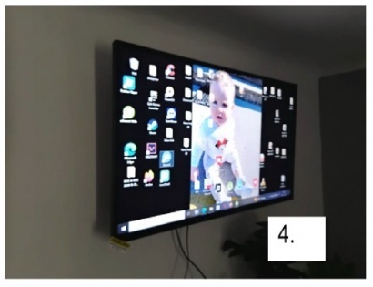 TV LCD LUXO + stenski nosilec