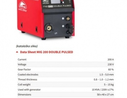 VARILNI INVERTER STAYER MIG 200 DOUBLE