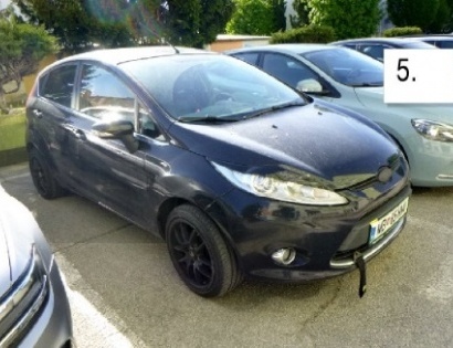 vozilo:FORD FIESTA / 1.4 / 5 VR;reg.št:MB85;št.šasije:WF0JXXGAJJAG89294;ključi:Izvršitelj NE razpola