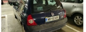 vozilo:RENAULT CLIO / 1.2 /;reg.št:MB02-ARV;št.šasije:VF1CB1KEF36095111;ključi:Izvršitelj NE razpola